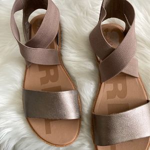 NEW Sorel Women's Ella II Sandals | Size 7.5 US | Ash Brown